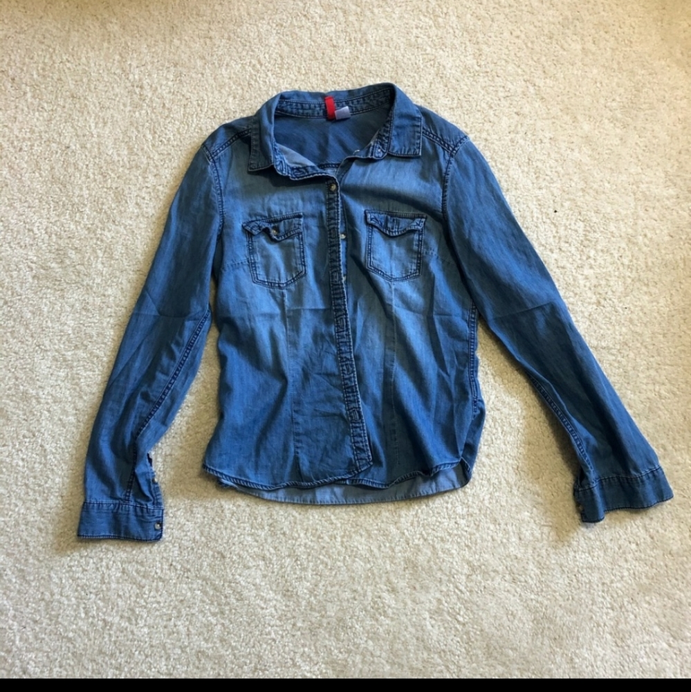 H&M denim top - Picture 2 of 2